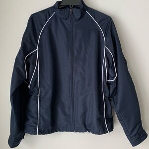 North END windbreaker Navy Jacket Ladies Size Large